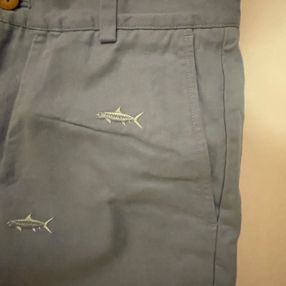 Men’s Light Blue Vineyard Vines Fish Embroidered Shorts Size 30 - Picture 4 of 10